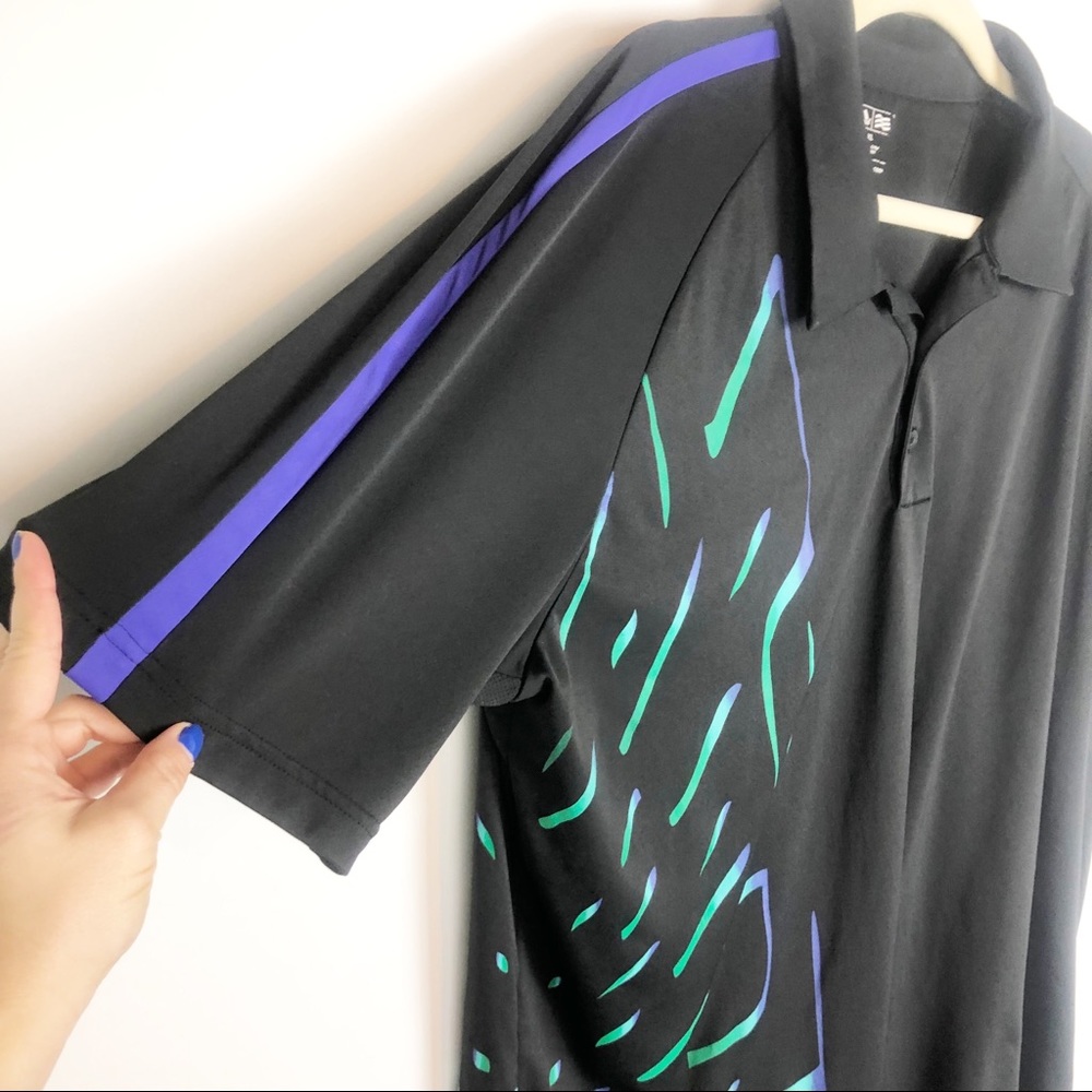 Adidas Performance Graphic Collared Golf Shirt - image 3